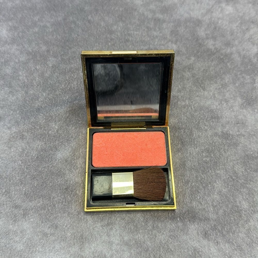 YSL Vintage Blushing Powder Makeup Gold Compact 0.2oz - Picture 2 of 5